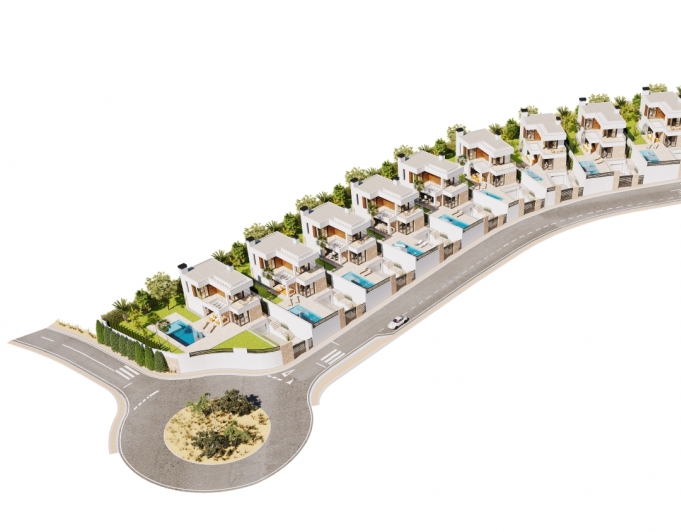 NUEVO RESIDENCIAL DE VILLAS MODERNAS EN VENTA EN FINESTRAT