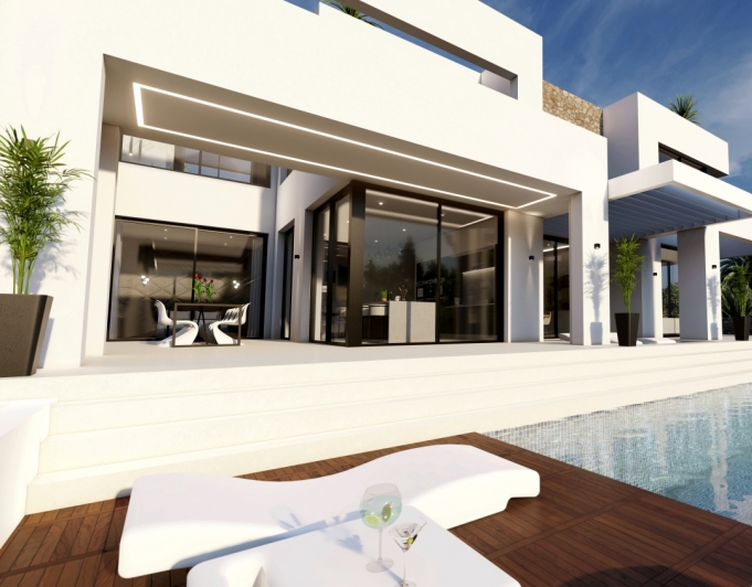 New project for sale of modern villa in Benissa