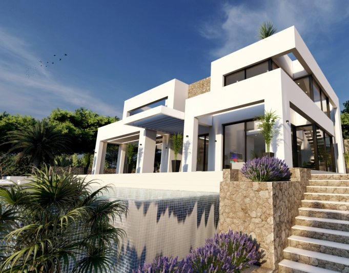 New project for sale of modern villa in Benissa