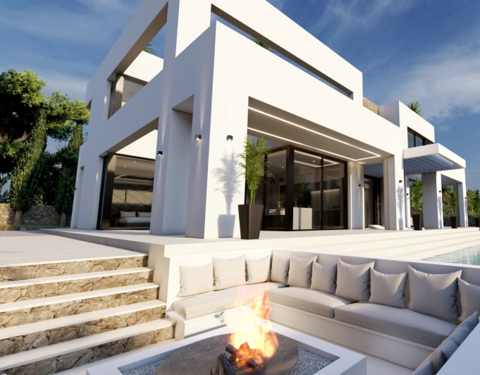 New project for sale of modern villa in Benissa