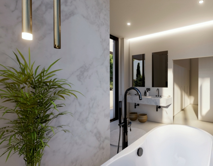 New project for sale of modern villa in Benissa