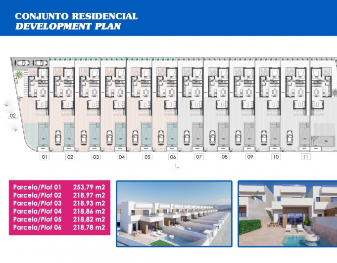 Neubau von 12 unabhängigen Villen zum Verkauf in LOS MONTESINOS