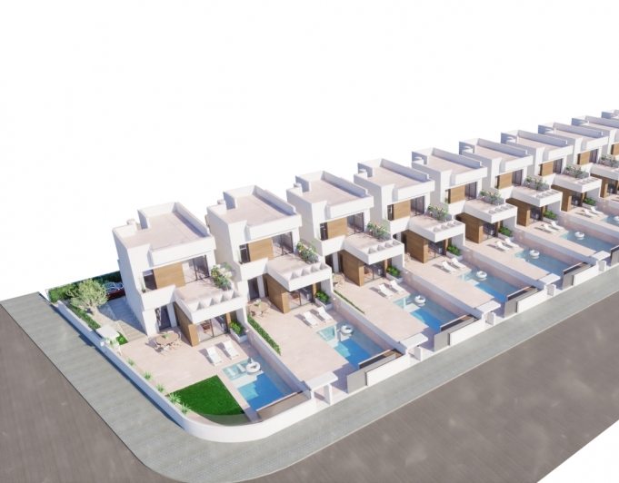 Neubau von 12 unabhängigen Villen zum Verkauf in LOS MONTESINOS