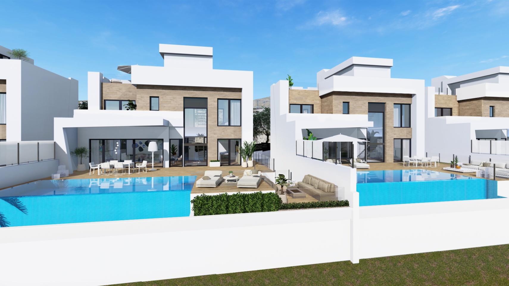 Moderne villa's te koop in Finestrat