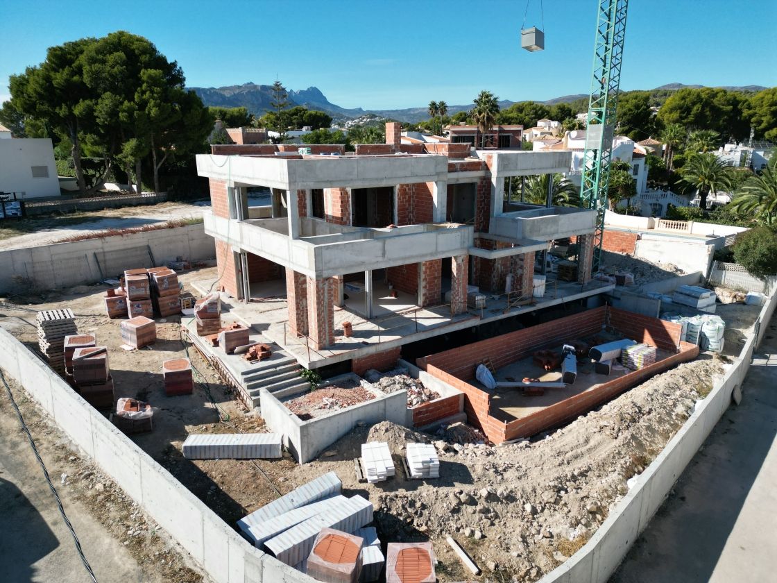 Nuevo proyecto en venta  de villa moderna en Benissa