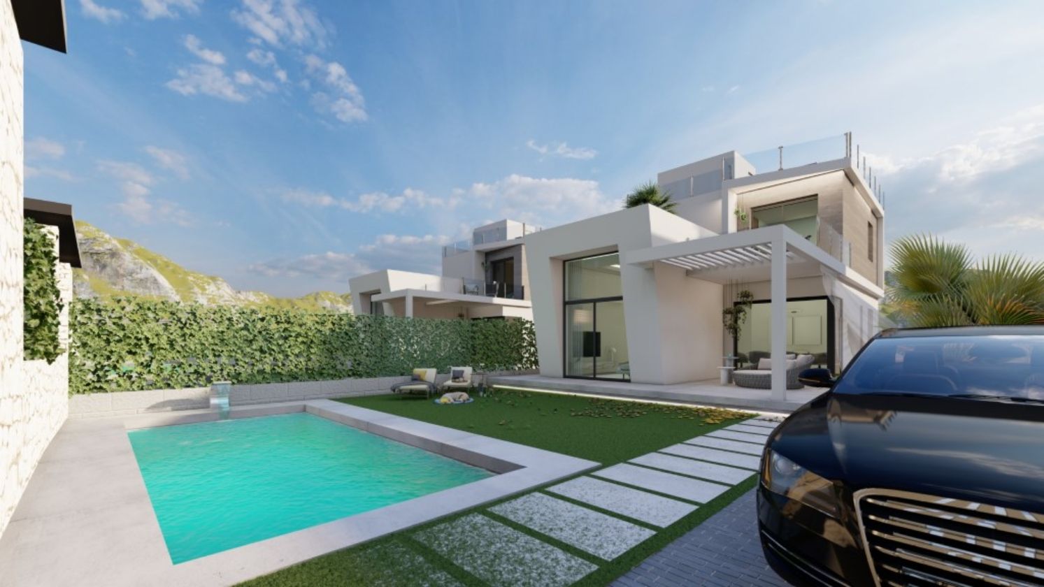 ESPECTACULAR PROYECTO DE VILLAS MODERNAS EN VENTA EN FINESTRAT