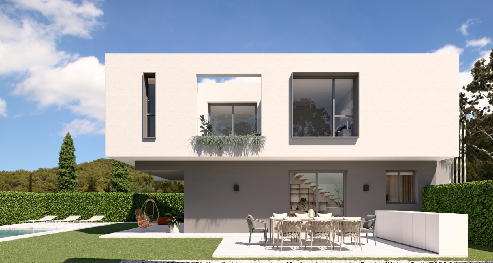 EN VENTA 21 VILLAS UNIFAMILIARES CON JARDÍN Y PISCINA EN ALICANTE