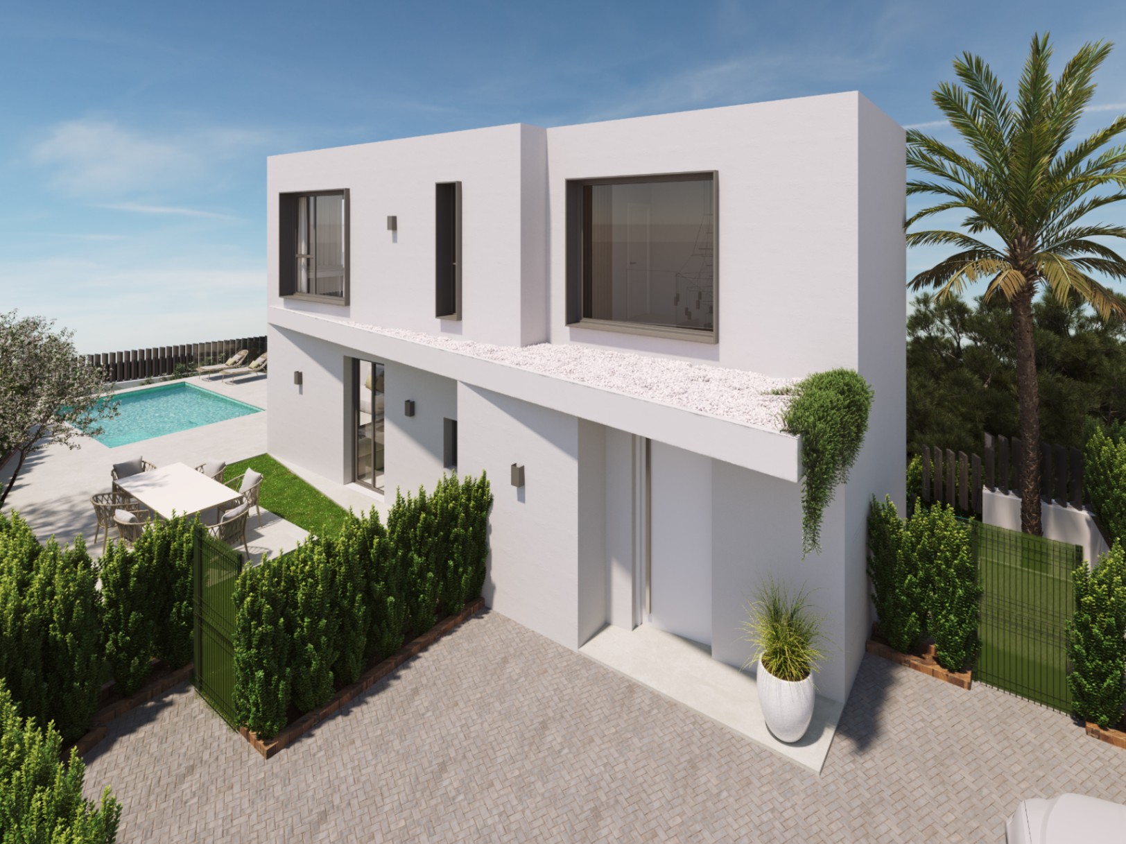 EN VENTA  NUEVAS VILLAS UNIFAMILIARES CON JARDÍN Y PISCINA EN ALICANTE