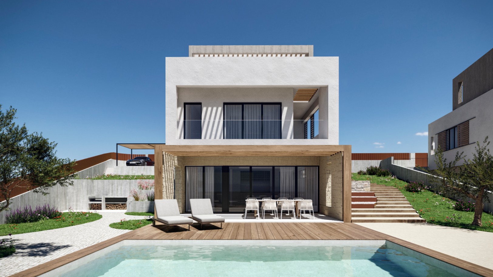 Único y especial proyecto de villa en  venta  en FINESTRAT.