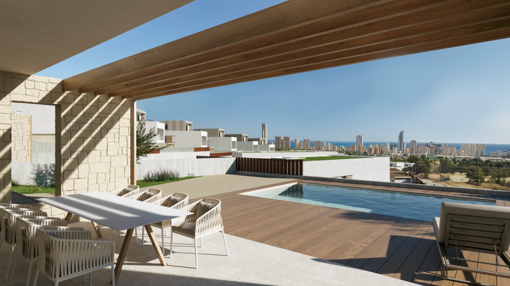 Único y especial proyecto de villa en  venta  en FINESTRAT.