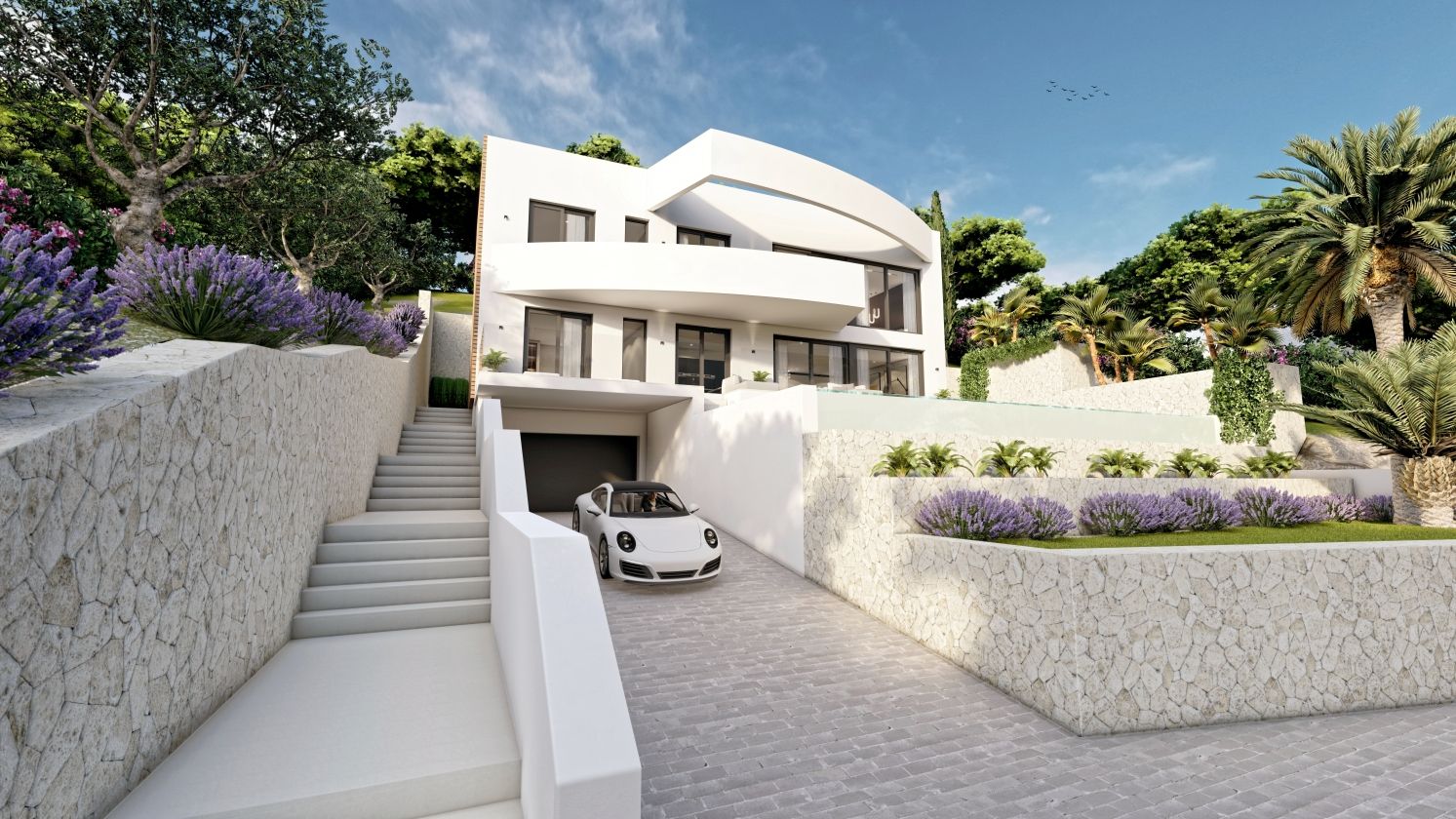 Prachtige luxe villa met zeezicht te koop in ALTEA LA VELLA