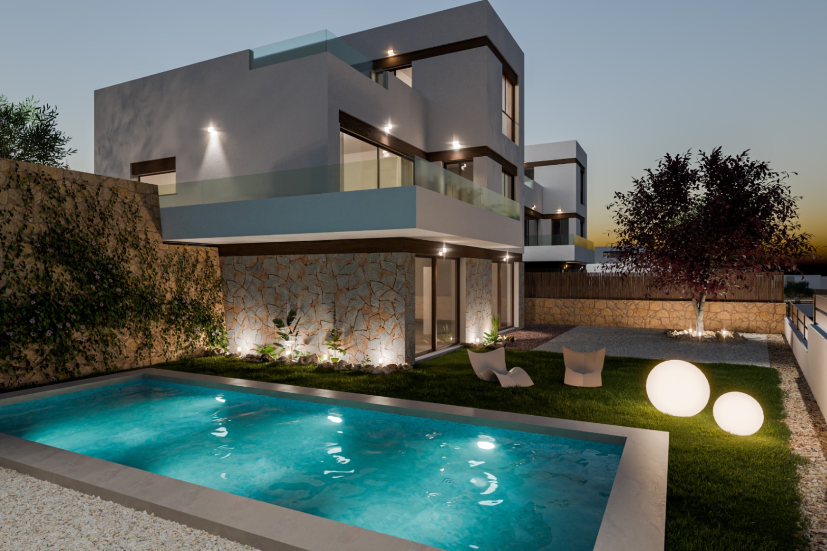 Villas  modernas independientes en venta  en Finestrat