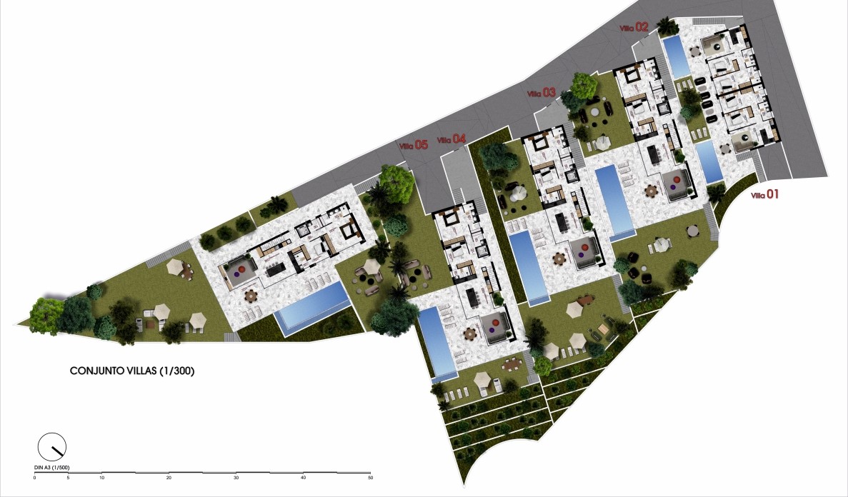 Nuevo proyecto de villas independientes en venta en Finestrat