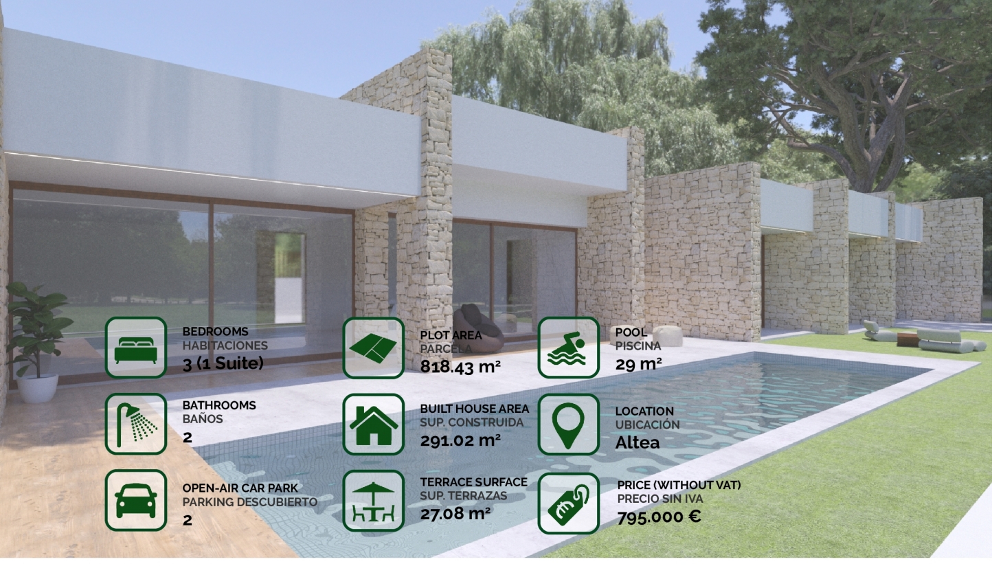 Nueva proyecto de villas únicas y especiales en venta en  ALTEA