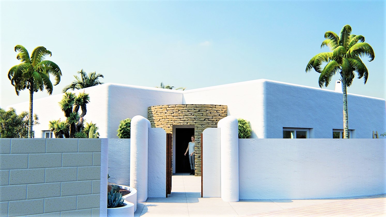 PROYECTO DE VILLA DE ESTILO IBECENCO EN VENTA EN ALFAZ DEL PI