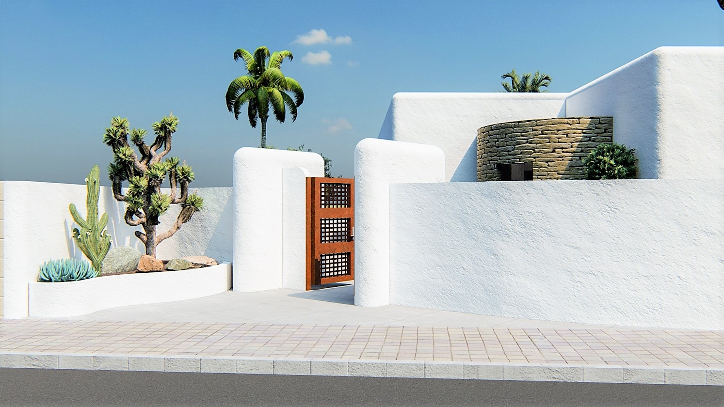 PROYECTO DE VILLA DE ESTILO IBECENCO EN VENTA EN ALFAZ DEL PI