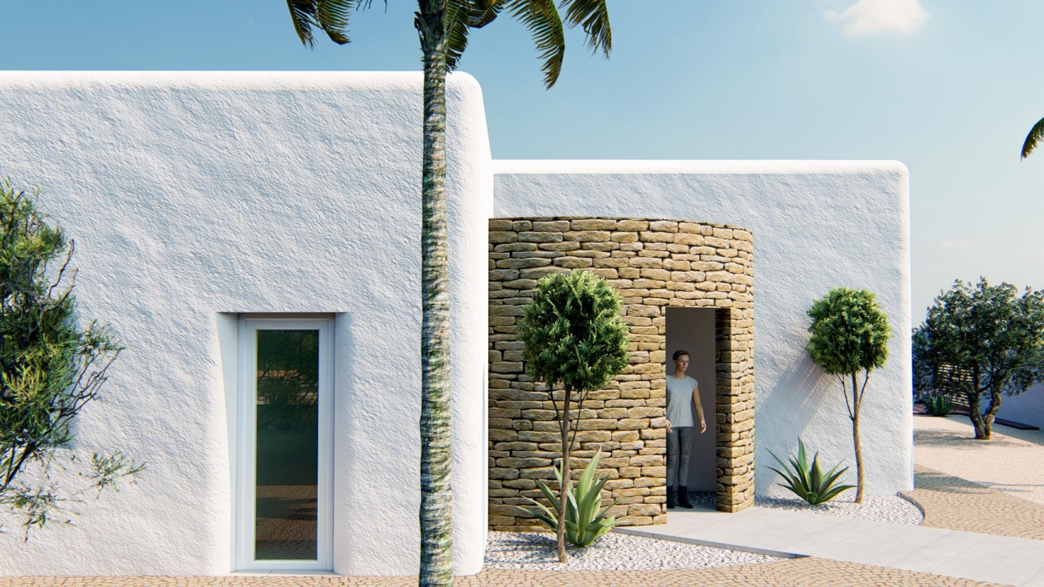 PROYECTO DE VILLA DE ESTILO IBECENCO EN VENTA EN ALFAZ DEL PI