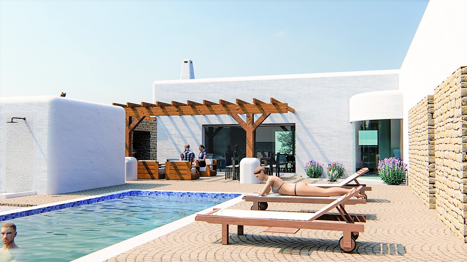 PROYECTO DE VILLA DE ESTILO IBECENCO EN VENTA EN ALFAZ DEL PI