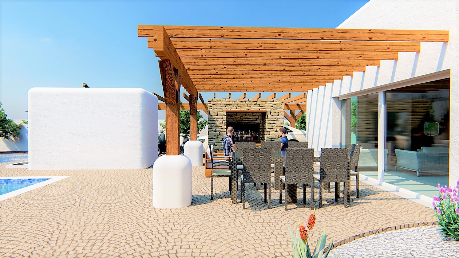 PROYECTO DE VILLA DE ESTILO IBECENCO EN VENTA EN ALFAZ DEL PI