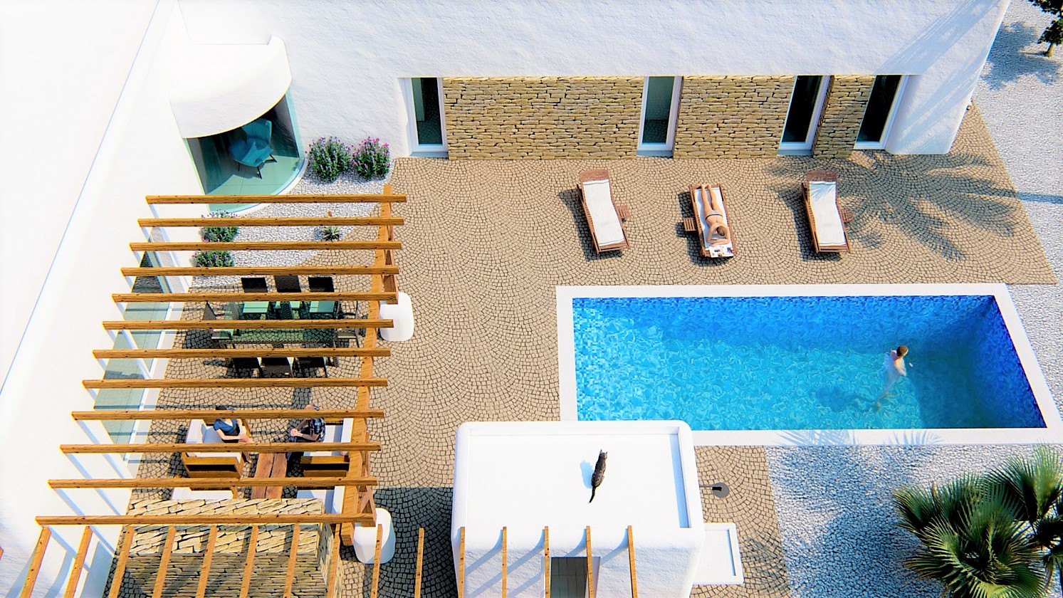 PROYECTO DE VILLA DE ESTILO IBECENCO EN VENTA EN ALFAZ DEL PI