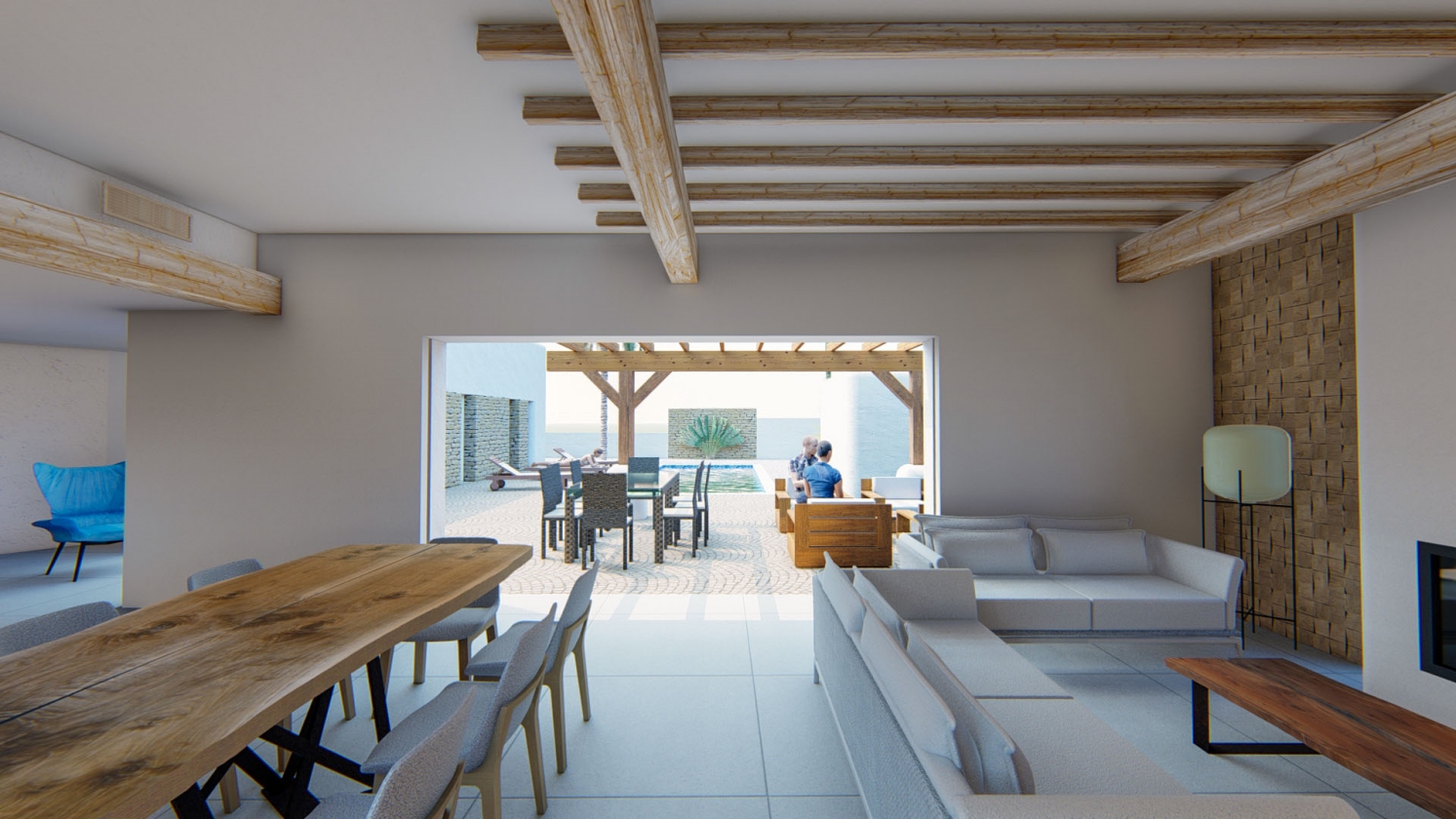 PROYECTO DE VILLA DE ESTILO IBECENCO EN VENTA EN ALFAZ DEL PI