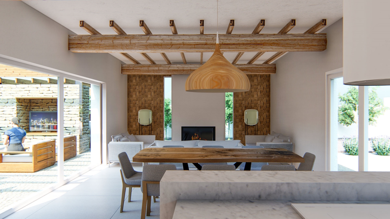 PROYECTO DE VILLA DE ESTILO IBECENCO EN VENTA EN ALFAZ DEL PI