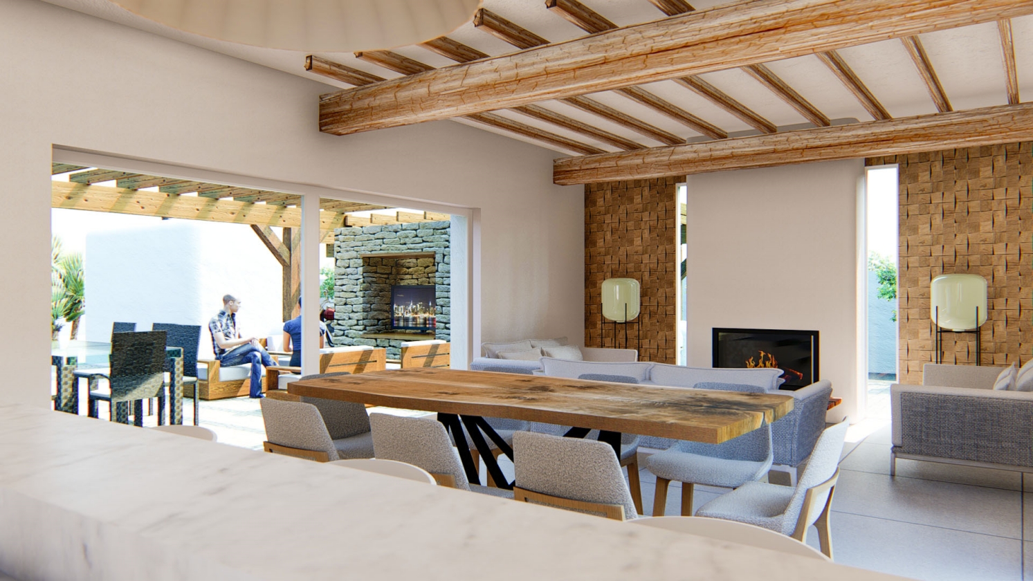 PROYECTO DE VILLA DE ESTILO IBECENCO EN VENTA EN ALFAZ DEL PI