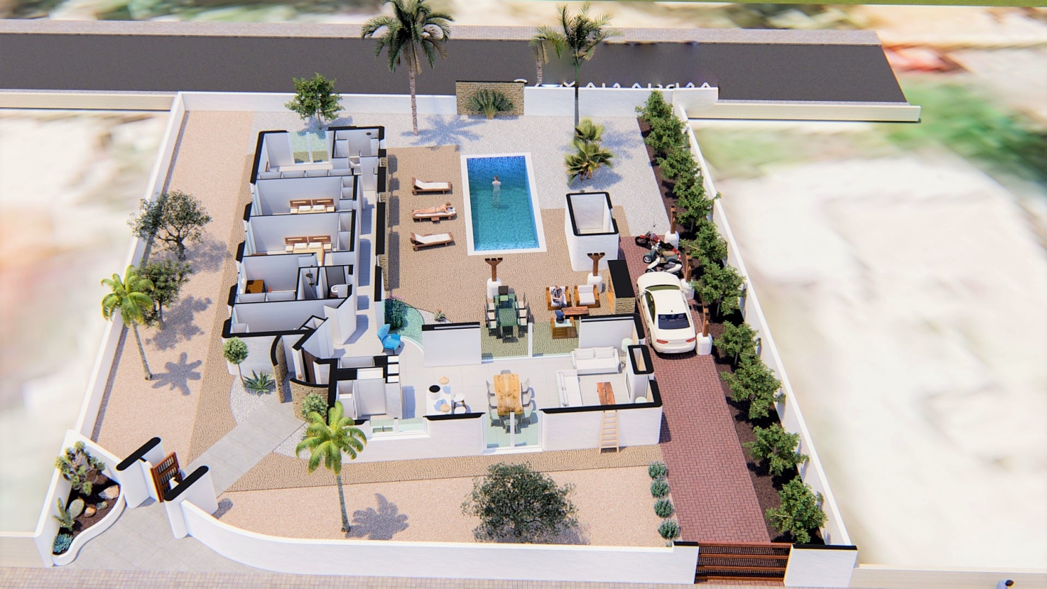 PROYECTO DE VILLA DE ESTILO IBECENCO EN VENTA EN ALFAZ DEL PI