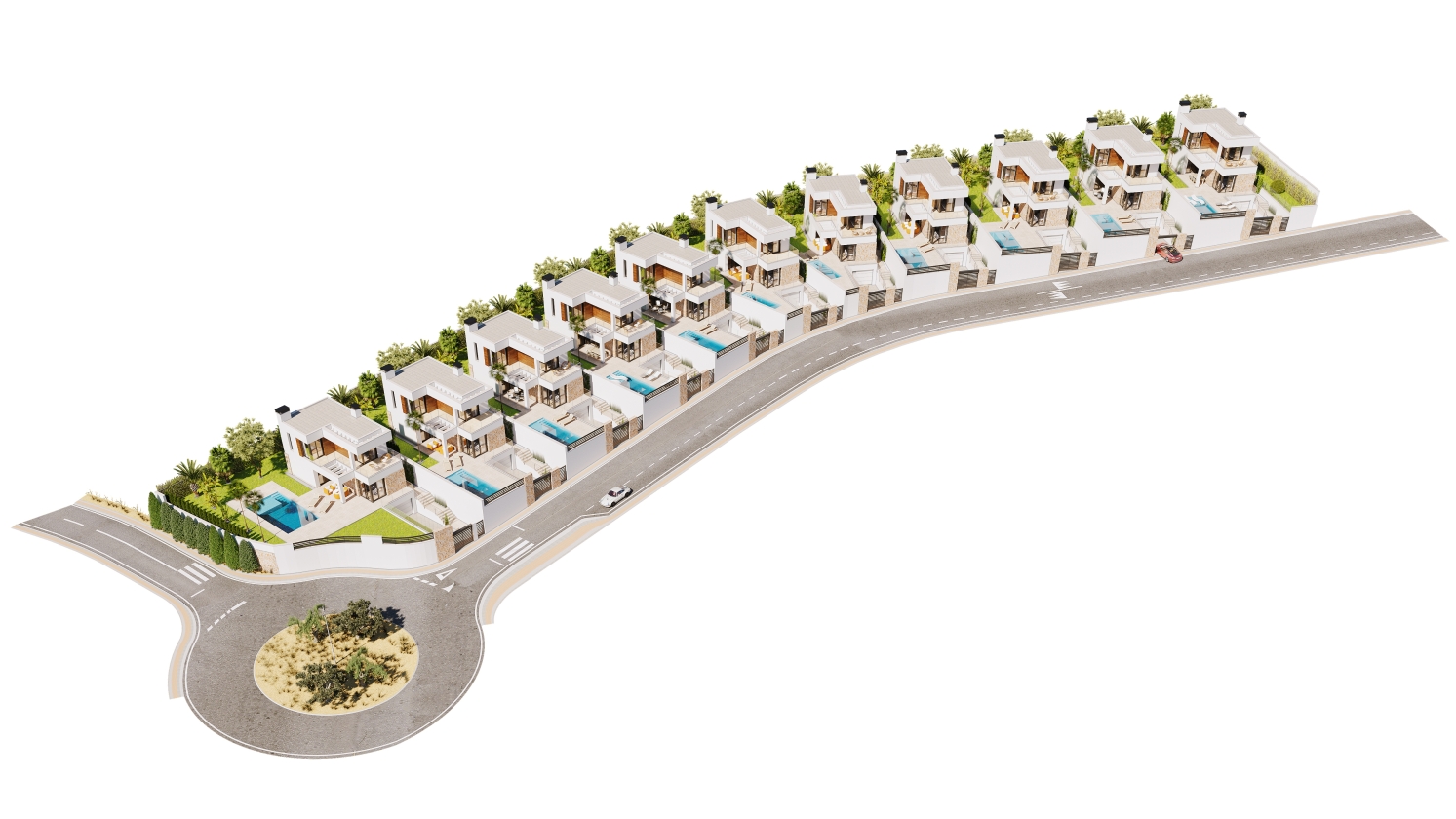 NUEVO RESIDENCIAL DE VILLAS MODERNAS EN VENTA EN FINESTRAT