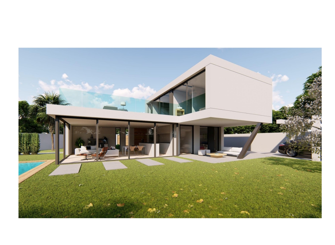 PROYECTO EN VENTA DE VILLA MODERNA EN ALFAZ DEL PI