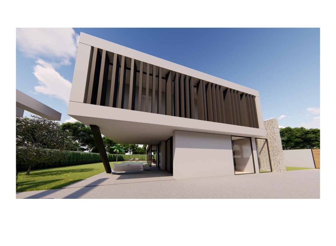 PROYECTO EN VENTA DE VILLA MODERNA EN ALFAZ DEL PI