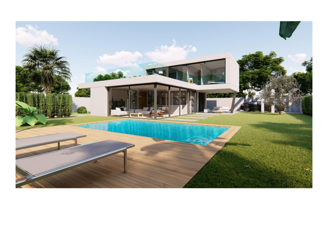 PROYECTO EN VENTA DE VILLA MODERNA EN ALFAZ DEL PI
