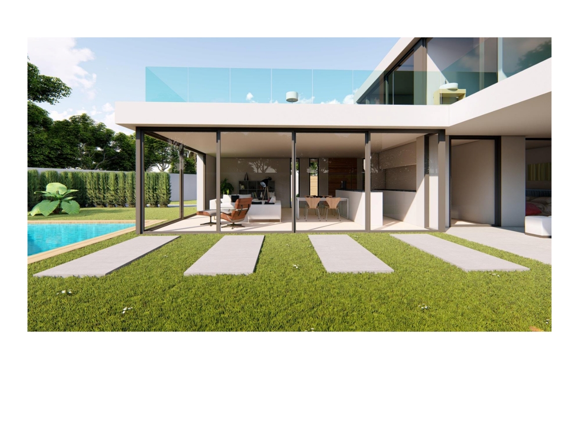 PROYECTO EN VENTA DE VILLA MODERNA EN ALFAZ DEL PI