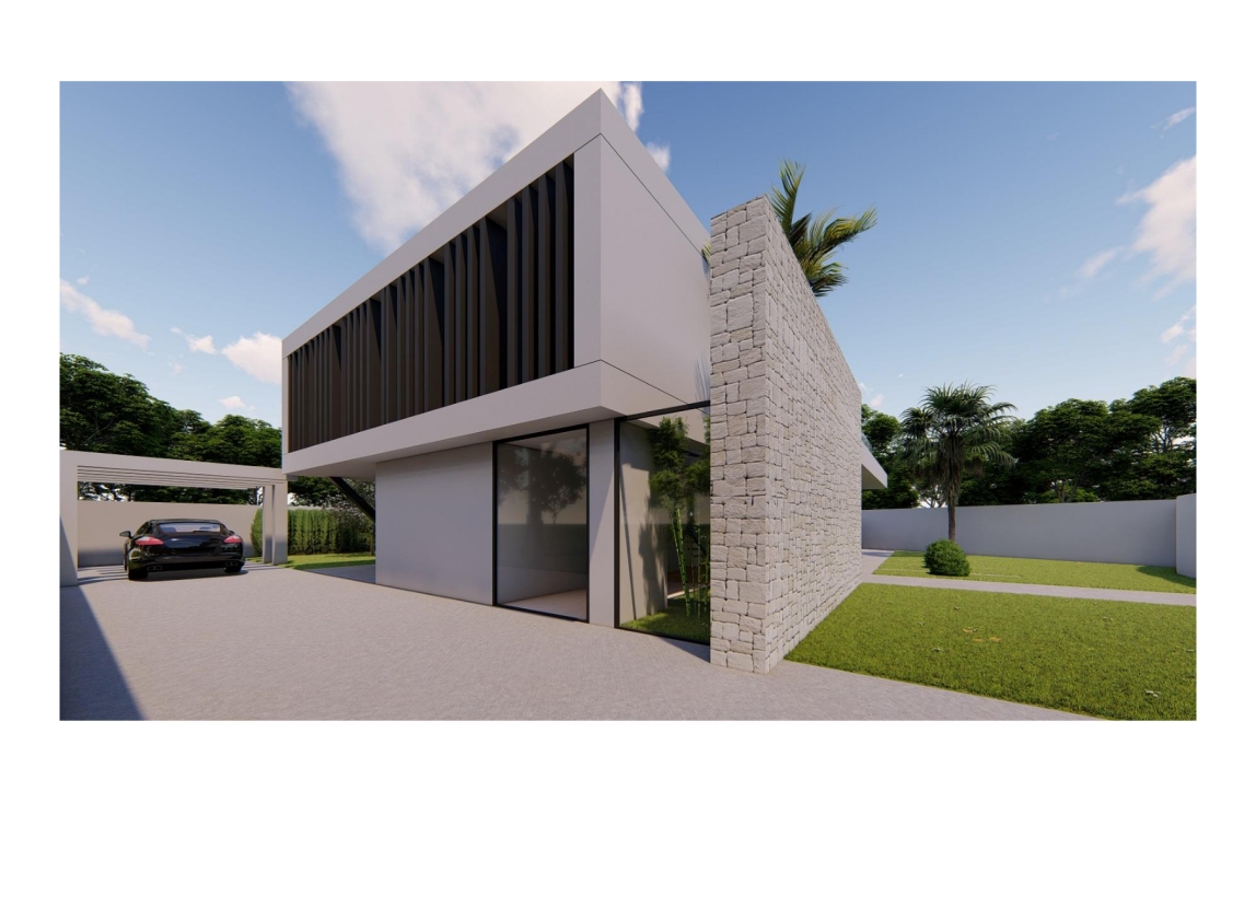 PROYECTO EN VENTA DE VILLA MODERNA EN ALFAZ DEL PI