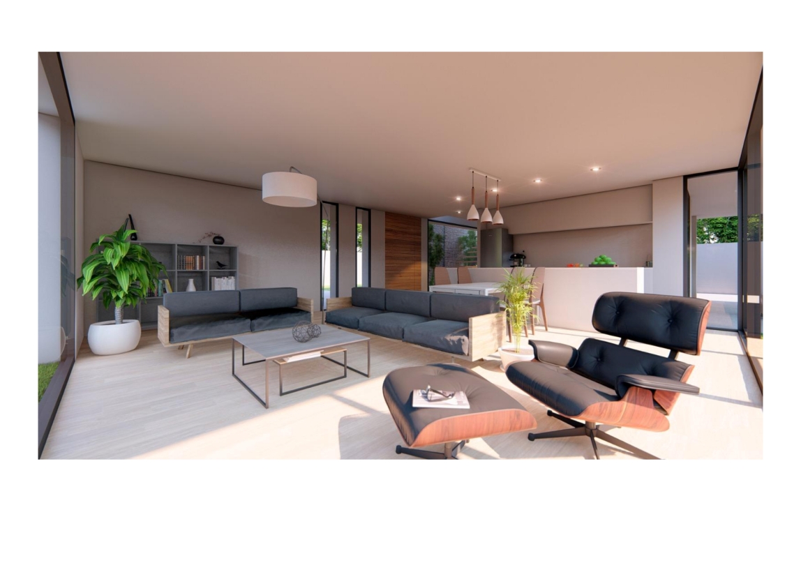 PROYECTO EN VENTA DE VILLA MODERNA EN ALFAZ DEL PI