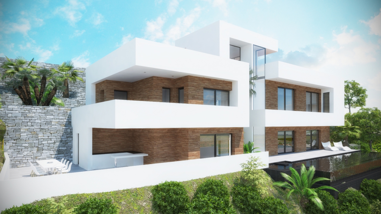 PROYECTO DE VILLA MODERNA EN VENTA EN ALTEA