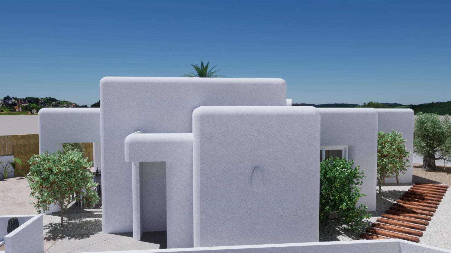 Nuevo proyecto de villa estilo ibicenco en venta en POLOP