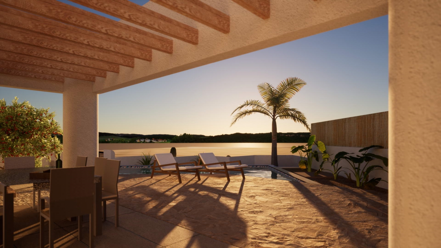 Nouveau projet de villa de style Ibizan à vendre à POLOP