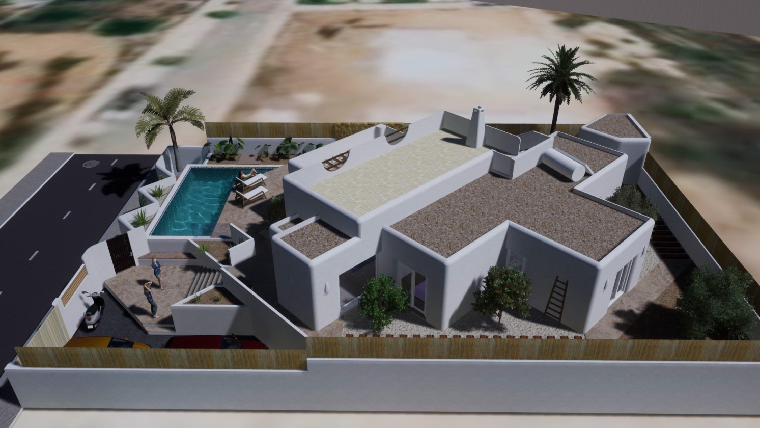 Nouveau projet de villa de style Ibizan à vendre à POLOP