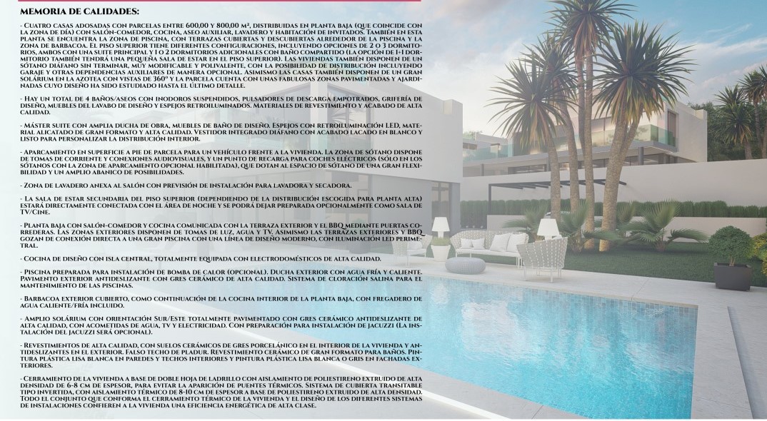 NUEVO Y ESPECTACULAR PROYECTO DE VIVIENDAS EN VENTA EN ALFAZ DEL PI