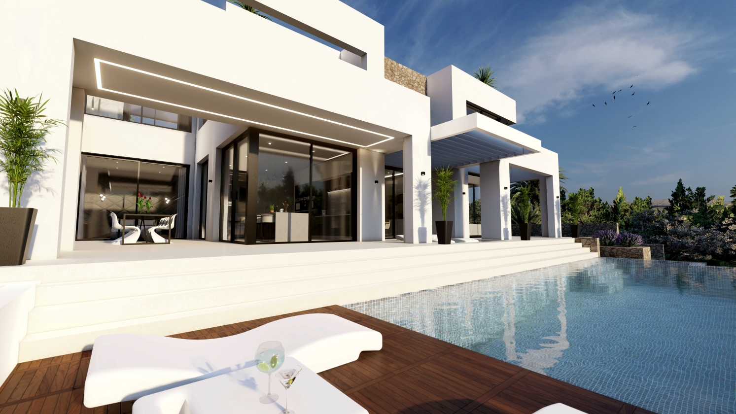 New project for sale of modern villa in Benissa