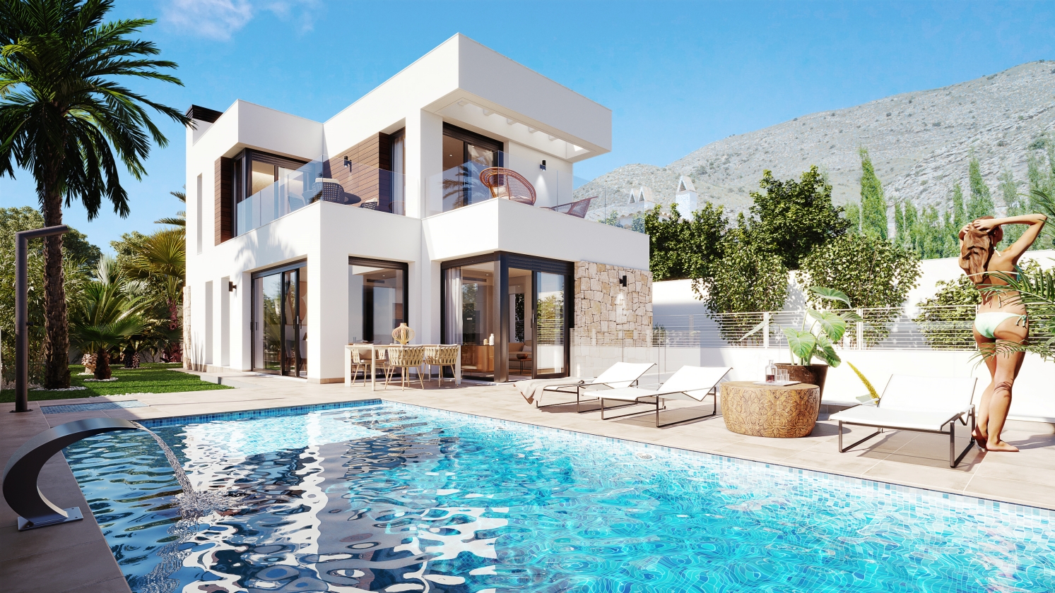 NUEVO RESIDENCIAL DE VILLAS MODERNAS EN VENTA EN FINESTRAT