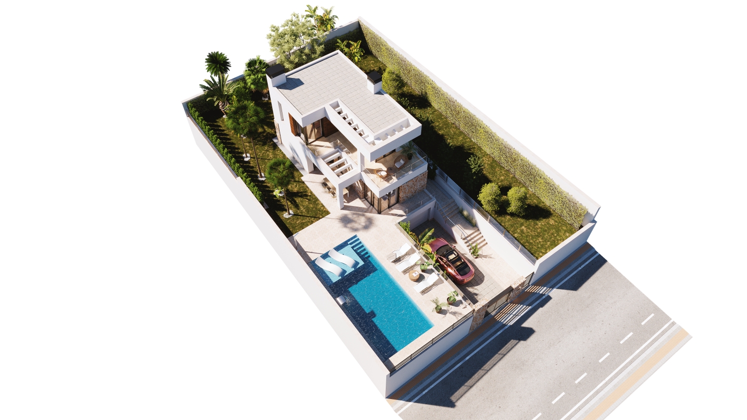 NUEVO RESIDENCIAL DE VILLAS MODERNAS EN VENTA EN FINESTRAT