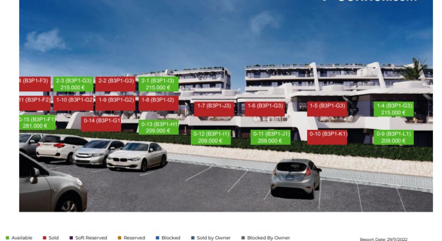 Nieuwbouwproject van moderne appartementen te koop in Alfaz del pi