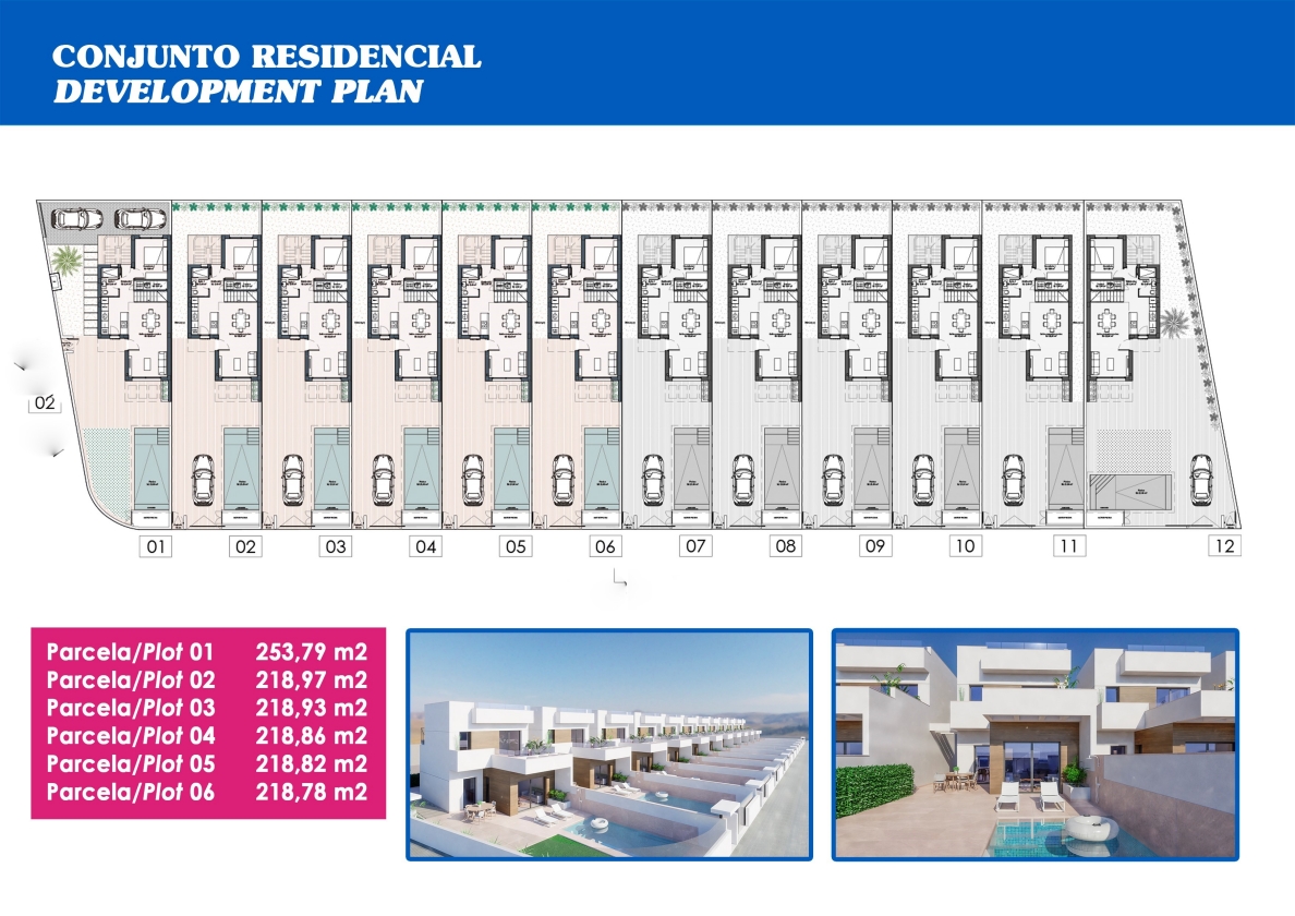 Nueva promoción de 12 Villas independientes en venta en LOS MONTESINOS