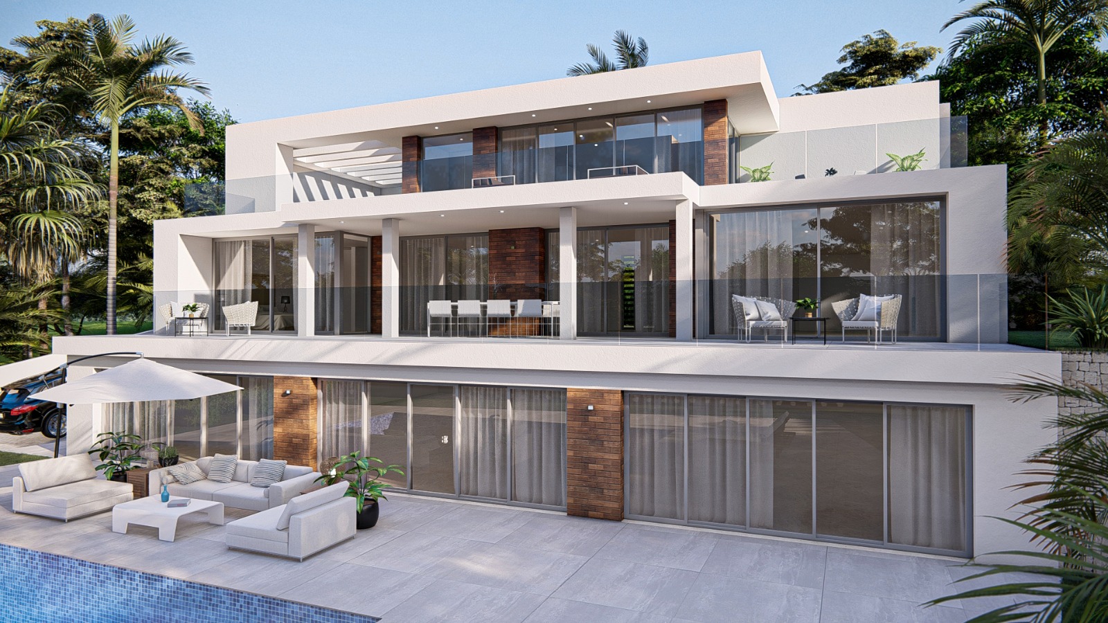 NUEVO PROYECTO EN CONSTRUCION  DE VILLA MODERNA EN VENTA EN FINESTRAT