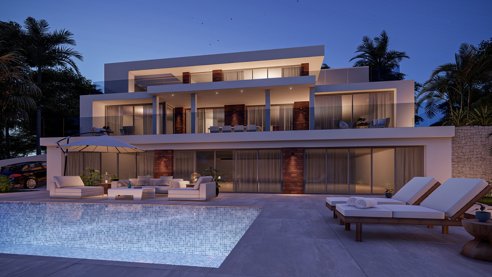 NUEVO PROYECTO EN CONSTRUCION  DE VILLA MODERNA EN VENTA EN FINESTRAT