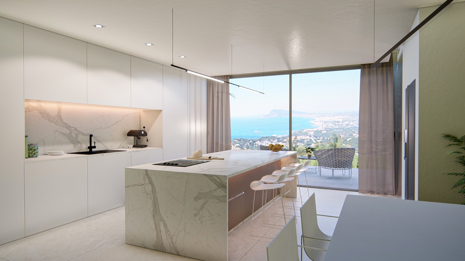 NUEVO PROYECTO EN CONSTRUCION  DE VILLA MODERNA EN VENTA EN FINESTRAT